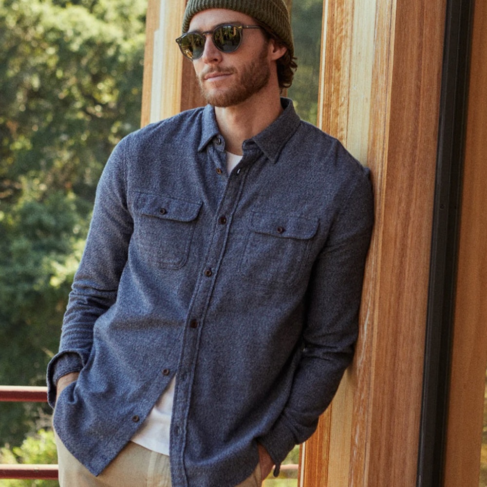 OUTERKNOWN TRANSITIONAL FLANNEL UTILITY SHIRT